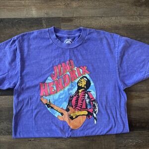 Jimi Hendrix Authentic Hendrix T-shirt Purple Medium Band Graphic